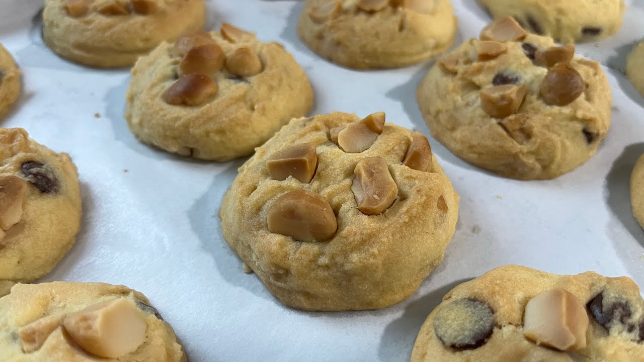 สวนครัวแจกสูตร คุกกี้แมคคาเดเมีย เมนูขนมสำหรับแจกเป็นของขวัญปีใหม่ I macadamia cookies I