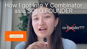 How to get into Y Combinator as a Solo Founder | BEST Startup Accelerator | No Cofounders