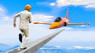 FLYING JETS vs. TIGHTROPE DEAHTRUN! (Gta 5 Funny Moments)