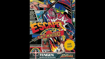 Commodore 64 Tape Loader Domark Escape From The Planet of the Robot Monsters 1990