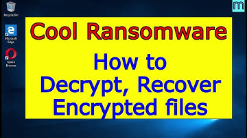 Cool virus (ransomware). How to decrypt .Cool files. Cool File Recovery Guide.