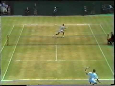 Best rally in tennis history?!?!?! Laver Newcombe Wimb 69