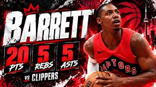 RJ Barrett 20 pts 5 rebs 5 asts vs Clippers 2026 Preseason