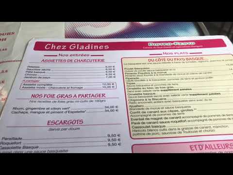 Vídeo: Review: French Basque Dining em Paris no Chez Gladines