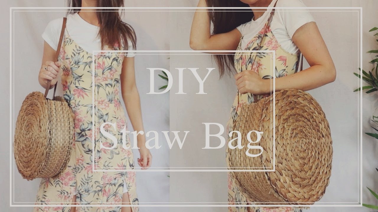 DIY Straw Bag Ikea Hack YouTube