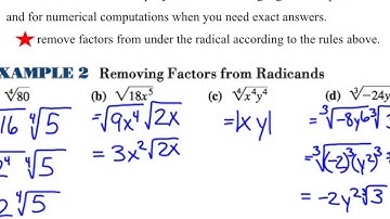 PreCalc Appendix A.1 Video