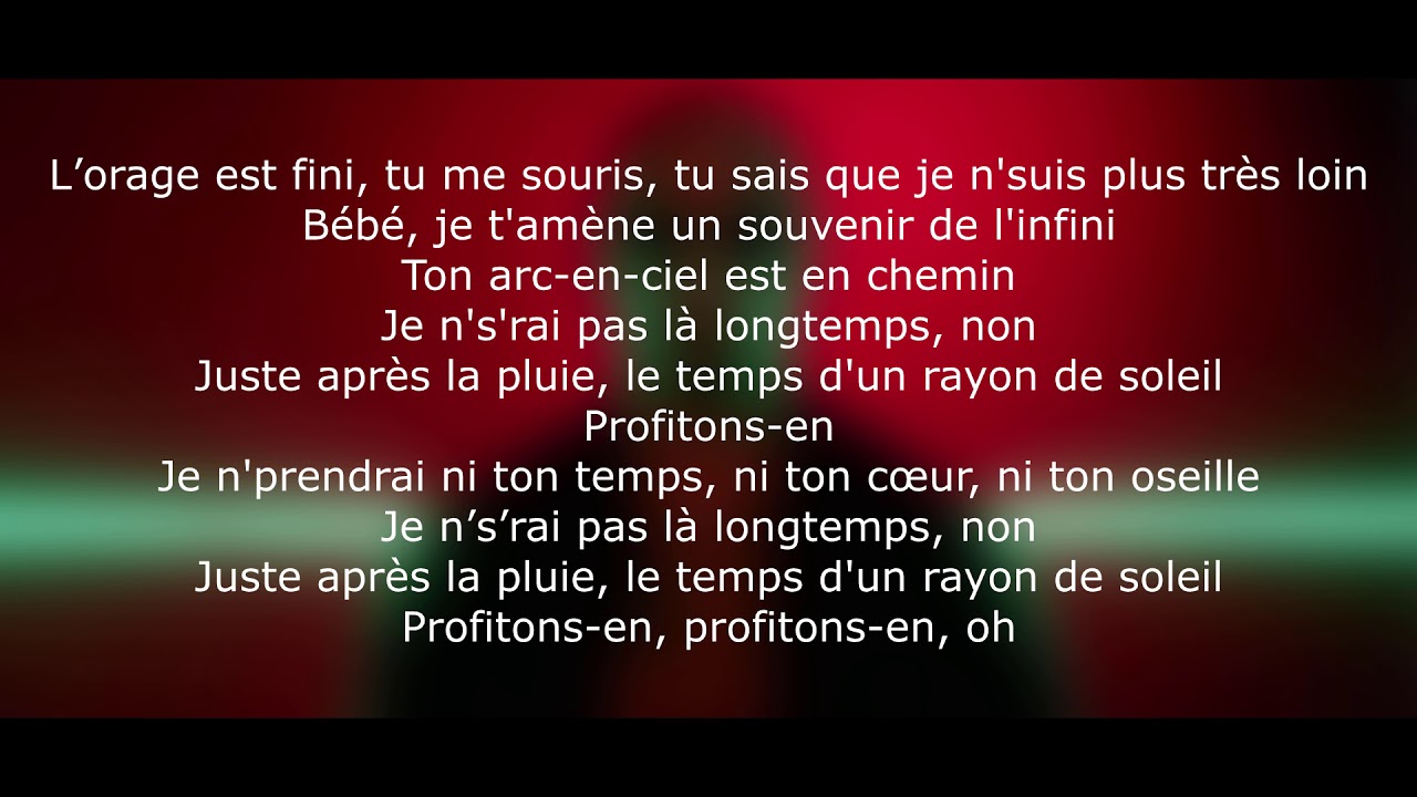 Booba Arc En Ciel Parole