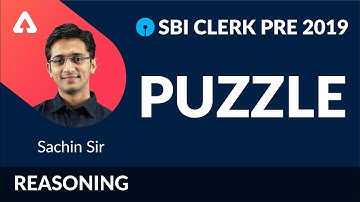SBI Clerk Pre 2019 | PUZZLE | Reasoning |