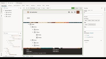 Self-referencing Hierarchical Trees in Visual Builder