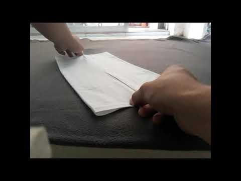 How to fold a Military Handkerchief - White Hanky - YouTube