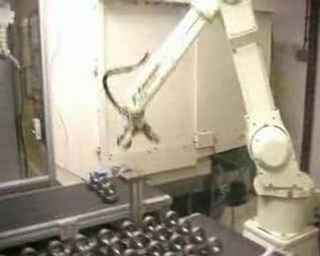 RFA Kawasaki Robotloader for 2x Fanuc Robodrill