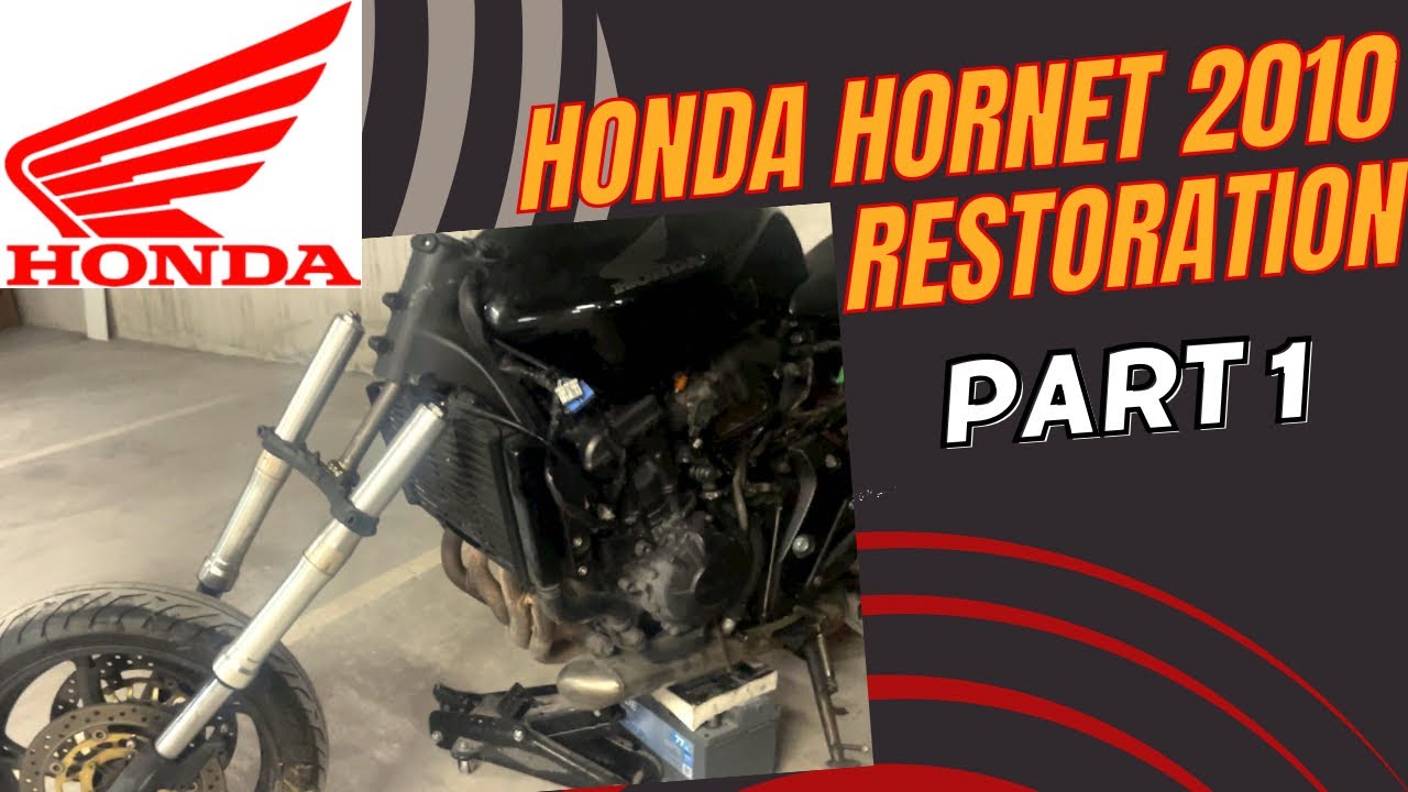 Honda hornet 2010 Restoration : Part 1 (satisfying ASMR)