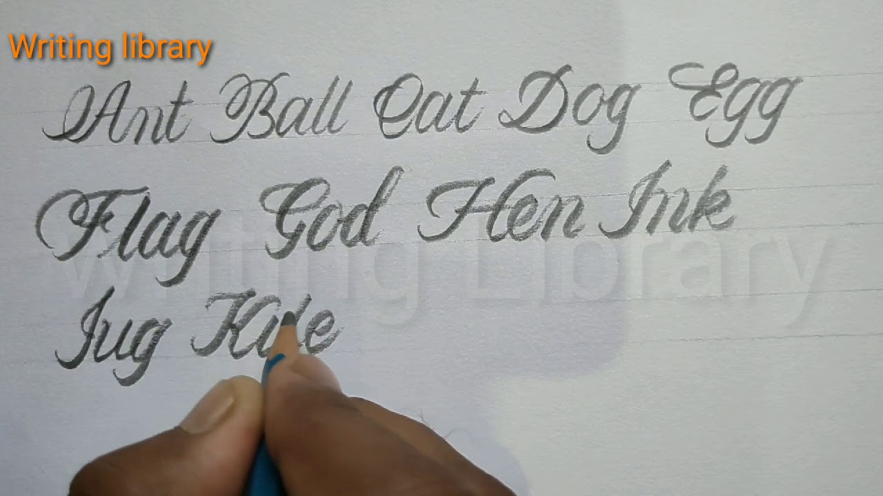 how to write cursive Hand writing for the beginners/ improve your ...