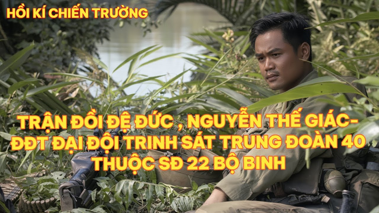 TRẬN ĐỒI ĐỆ ĐỨC , NGUYỄN THẾ GIÁC-ĐĐT ĐẠI ĐỘI TRINH SÁT TRUNG ĐOÀN 40 THUỘC SĐ 22 BỘ BINH