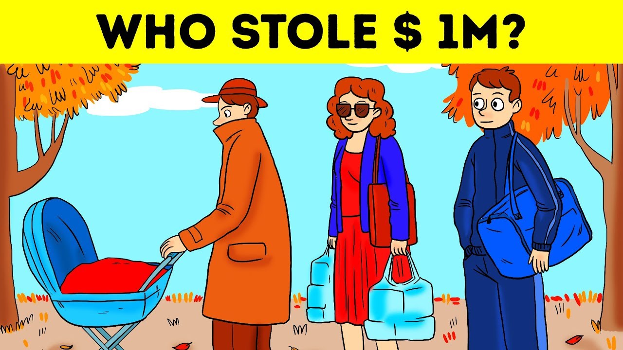 things to stretch your brain Can You Catch The Thief 11 Brain Games With Answers Crime Riddles
