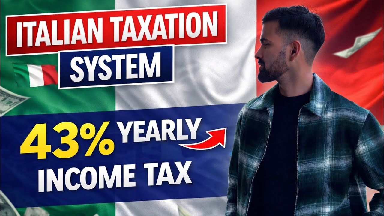 Income taxes in Italy 🇮🇹| 43% of annual income tax explained | 