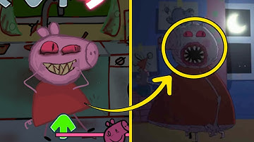 References in FNF Vs Peppa Pig  | PEPPA.EXE (Muddy Puddles Funkin)