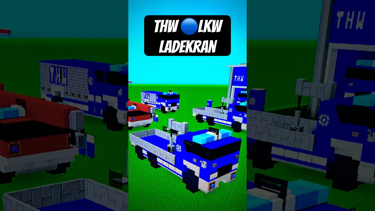🚧 Minecraft THW LKW mit Ladekran Tutorial | Detaillierte Bauanleitung! 