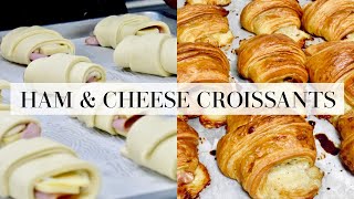 How To Make Ham and Cheese Croissants