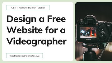 How To Make a Website For Free Website Builder - Videographer