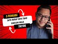 3 Perkara saya harap saya tahu sebelum jadi Influencer di TikTok #syazwanshahril