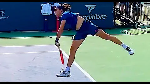 Mattia Bellucci Court Level Serve #usopen #alcaraz