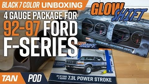 Unboxing | GlowShift Black 7 Color Series 4 Gauge Package with A Tan Pod for 1992-1997 Ford F-Series