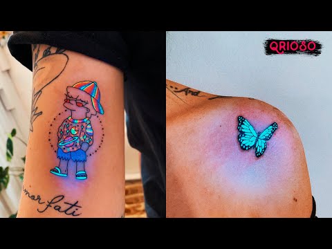 Tatuajes que brillan con luz ultravioleta