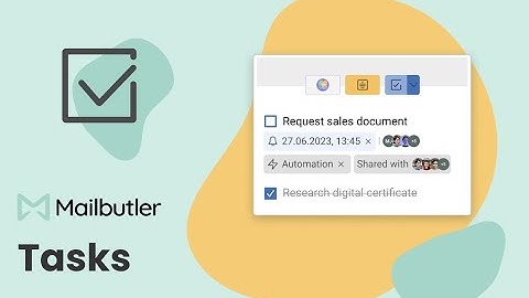 The Mailbutler Tasks feature