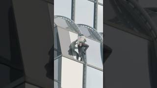 COP Almost PUSHED A Climber From Skyscraper 😱 #shorts
