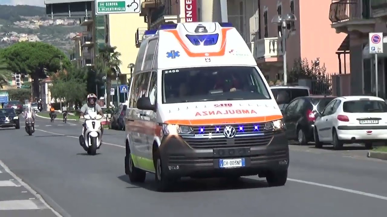 [NEW] Ambulanza 2-456 Croce Bianca Noli in sirena