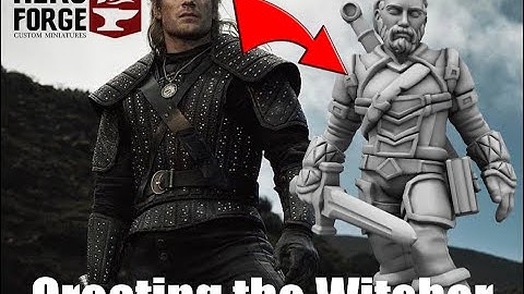 Making the Witcher On HeroForge