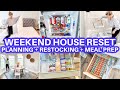 CLEAN WITH ME + HOUSE RESTOCK + RESET | SUNDAY HOUSE RESET ROUTINE |CLEANING MOTIVATION PLAN WITH ME