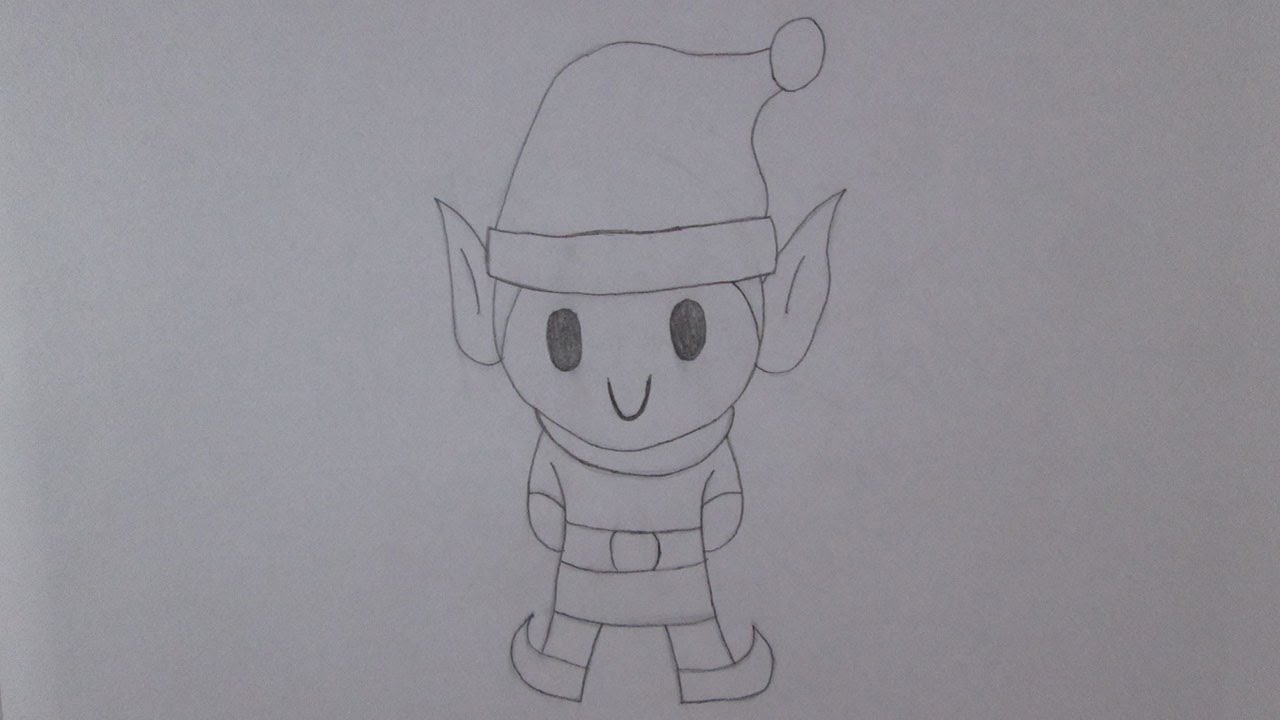 Como desenhar um duende natalino 🎅🧝‍♂️ 