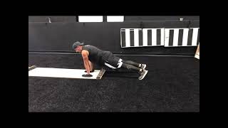 Push Up Arm Slide Board Exercise