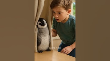 Pinguin afraid of blender turns out good 😢😋 #public #duploku #cute