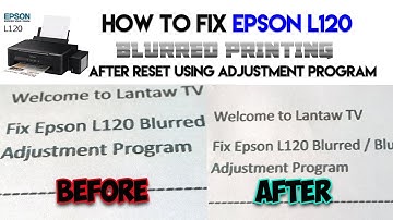 🖨How to Fix Blurred Printing in Epson L120 Printer after Reset Using Adjustment Program
