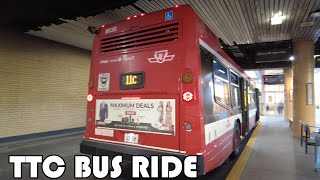 TTC 11 Bus Ride from Sunnybrook Hospital to Davisville Station #8630