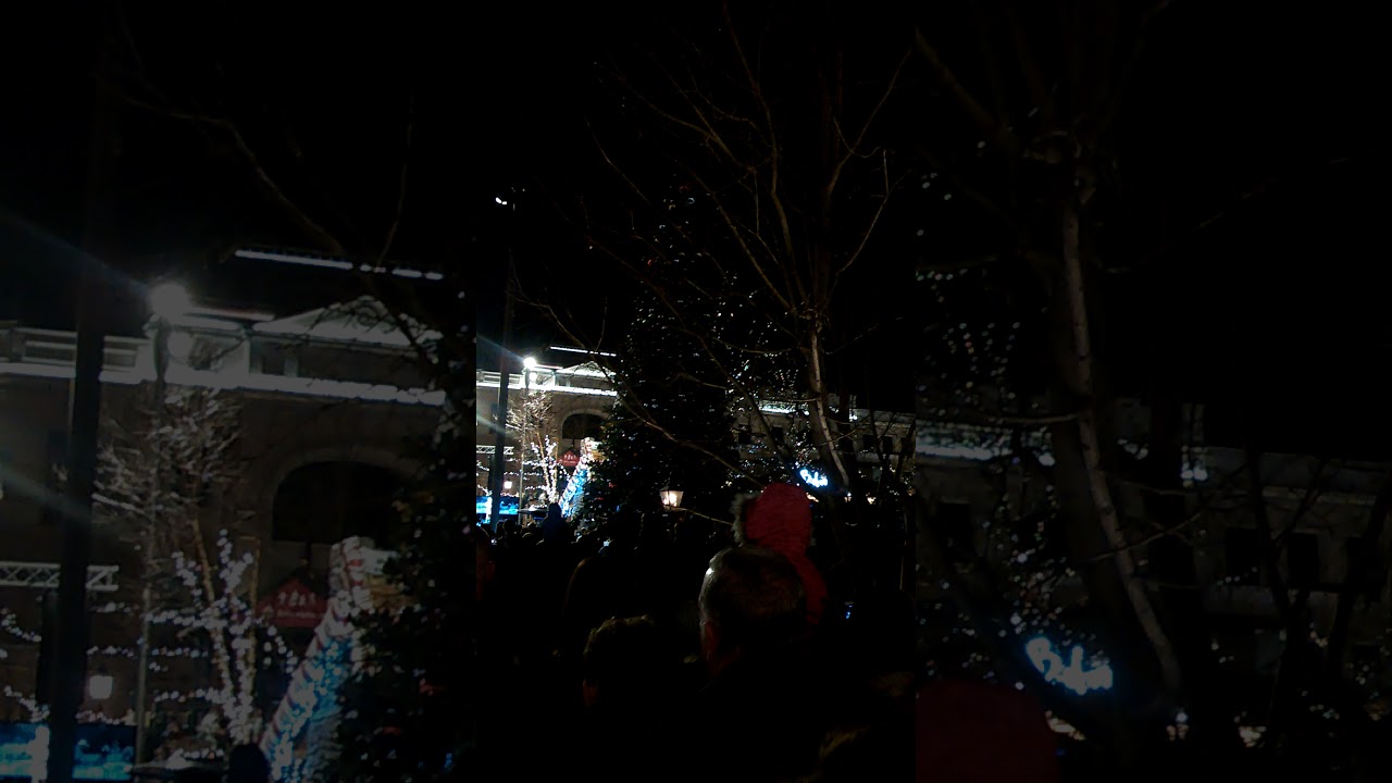 Tree lighting at The Village YouTube
