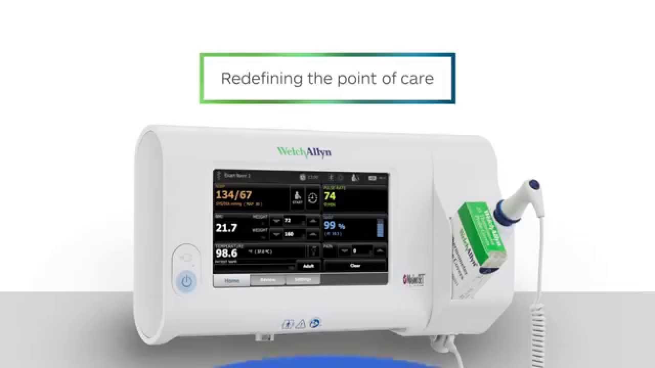 Welch Allyn Connex Spot Monitor with SureBP Non-invasive Blood Pressure, Masimo SpO2, Braun Ther 74me-b