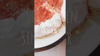 😱Mira esta textura...y es sin azúcar #cheesecake #glutenfree #sinazucar #fresa #cheesecakerecipes