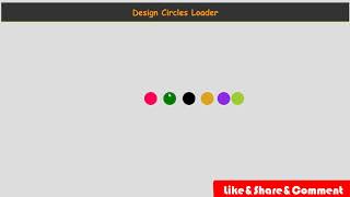 Simple Circles Loader Design |Pre Loader| CSS3 Animations |Using HTML&CSS  #learn #learn_to_learn