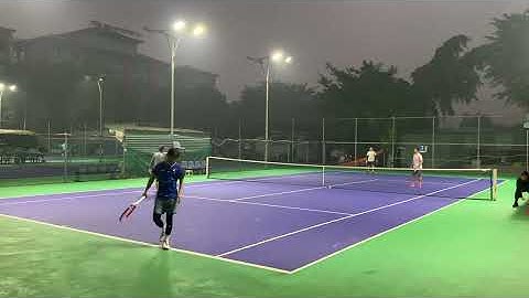 011225 (Tiến Anh, Hải Long) cầm hòa thành công cặp đôi tô vẽ (Dũng, Bách) với tỉ số 6-4 (Sáu - Bốn)