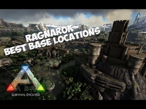 Ark Ragnarok Top Best Base Locations Map Showcase Pvp Pve Youtube