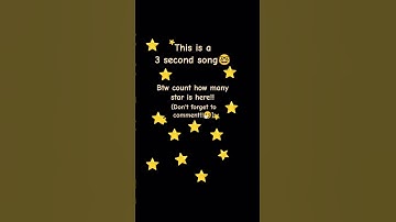 Thumbnail of This is 3 sec song~~ (COMMENT YOUR ANSWERS!!) #3second #song