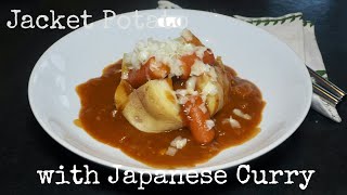 How to make Jacket Potato with Japanese Curry Recipe, easy Japanese recipe.