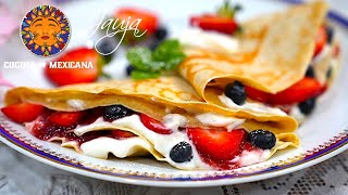 Crepas de Avena Que Sí Salen Suavecitas