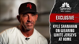 Why Kyle Shanahan pushed to wear white 49ers jerseys for 2025 home opener | NBC Sports BA