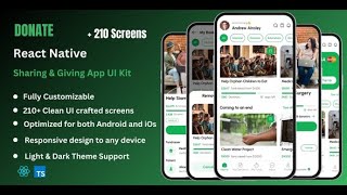 Donate - Sharing & Giving React Native App Ui Kit