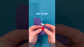 How to Sew a Two Hole Button! #sewing #sewingtutorial [